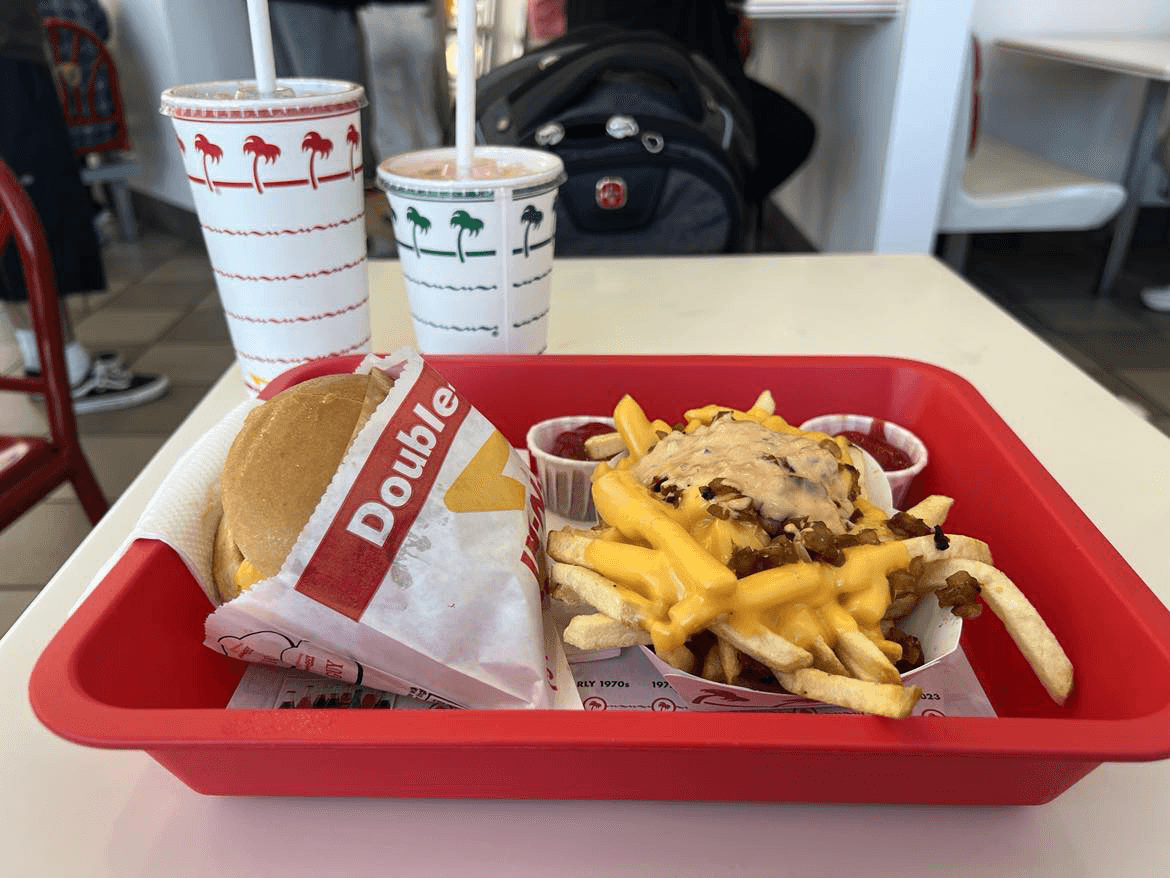 An in-n-out meal