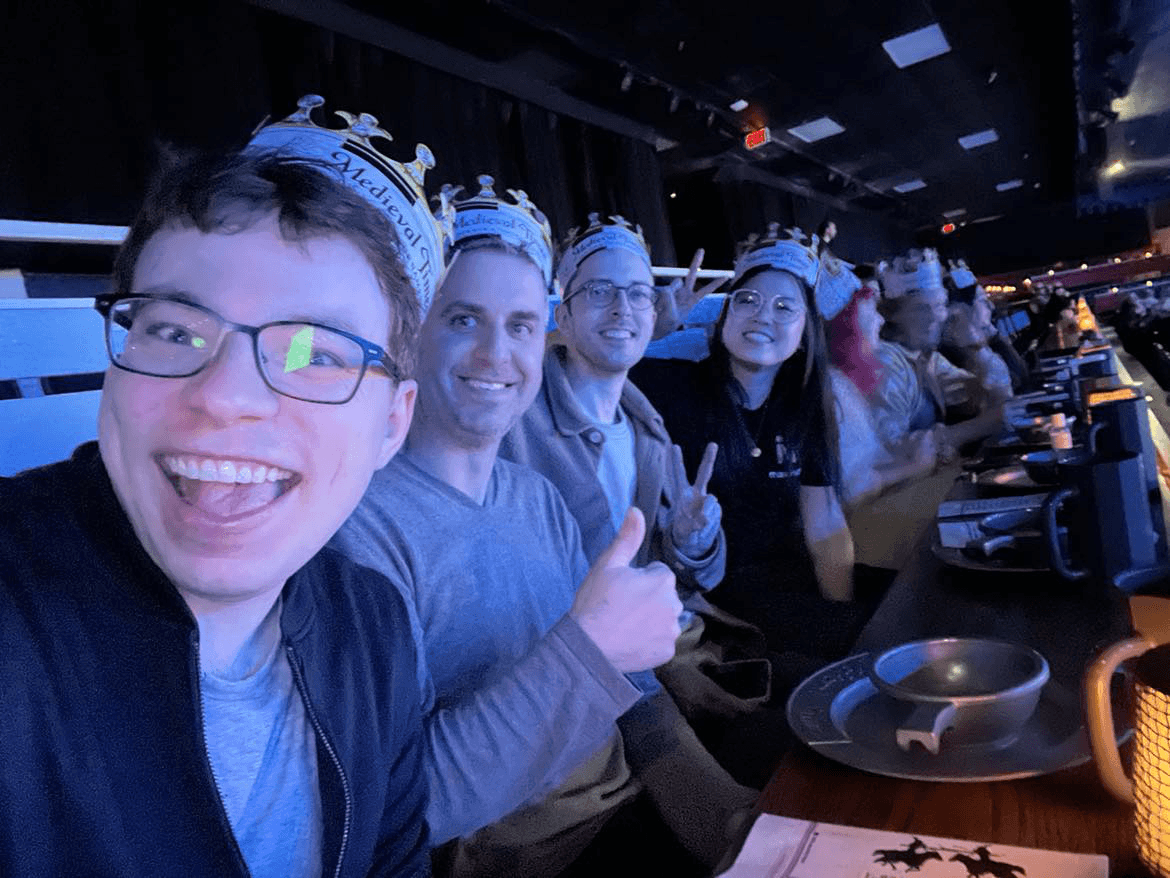 Coworkers at Medieval Times