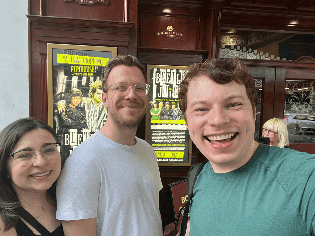 Selfie at the Beetlejuice Musical